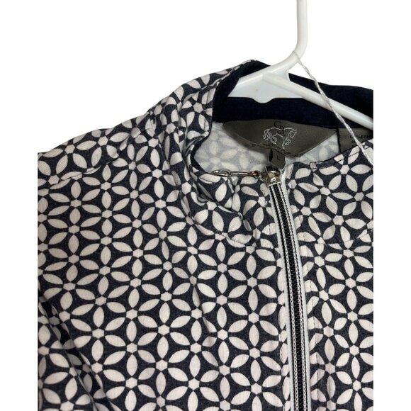 Goodrider Womens Geometric Zip-Up Equestrian Shirt Bamboo Blend Size L 84k - Picture 7 of 7